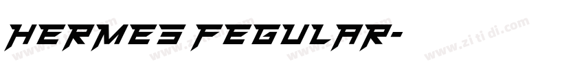 HERMES FEGULAR字体转换